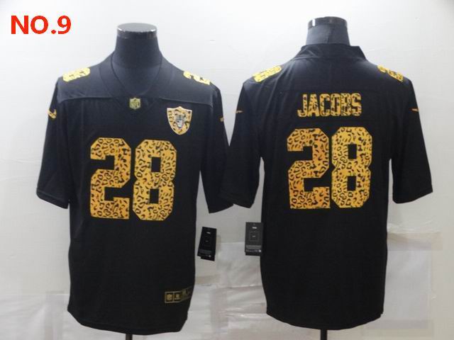 Men's Las Vegas Raiders 28 Josh Jacobs Jersey NO.9;